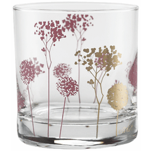 Culver Blooming Pink 22k Gold Old Fashioned Glass 11-Ounce