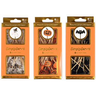 Sophistiplate Halloween Picks Small Assorted