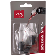 Wine Server Crystal Black Blister