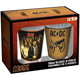 Vintage Rock AC/DC Classic Covers Pint Glass 2 pack