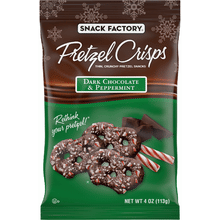 Snack Factory Dk Choc Peppermint Pretzel Crisps