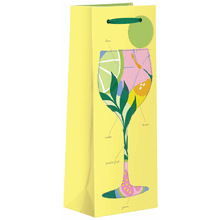 Gift Bag Yellow Citrus Glass
