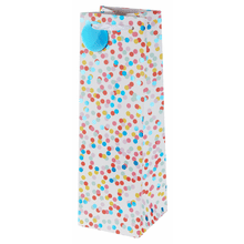 Gift Bag Tall Confetti Dots High Rise Liquor Bottle Bag