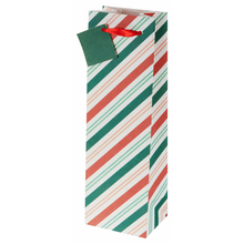 Single Bottle Gift Bag - Red Green No Mess Glitter