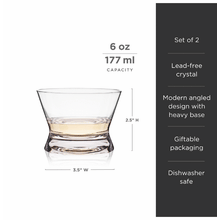 Viski Raye Crystal Tequila Tasting Glasses