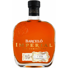 Ron Barcelo Imperial Rum with Glasses