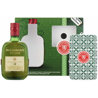 Buchanan's Deluxe with Tin Domino Set