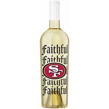 San Francisco 49ers Faithful Etched Wine Sauvignon Blanc