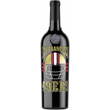 San Francisco 49ers Helmet Etched Wine