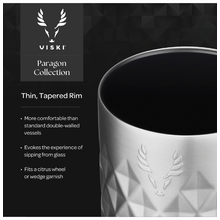 Viski Paragon Stainless Steel Wine Tumbler Platinum