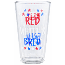 Culver Red White and Brew 16-Ounce Pint Glass