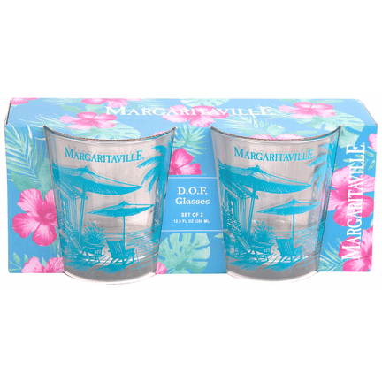 Margaritaville Double Old Fashioned Glasses 2 pack (12 oz)