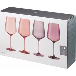 Reserve Nouveau Crystal Wine Glasses in Moonrise Viski