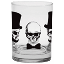 Culver Gentle Skulls 13.5-Ounce DOF Double Old Fashioned Glass