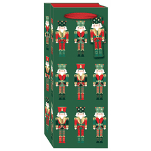 Punch Studio Wine Gift Bag Nutcracker Rows