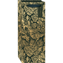 Single Bottle Gift Bag - Pinecone Greenery