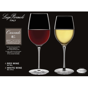 Bormioli Crescendo 8 PC Stemware Set