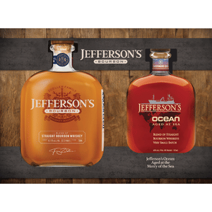 Jefferson's Bourbon 750ml w/ Ocean Straight Bourbon 375ml