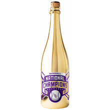 LSU 2025 Baseball National Champions Logo Gold Metallic Bubbly