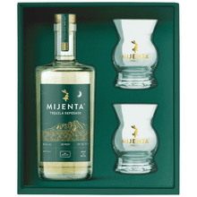 Mijenta Reposado Tequila with 2 glasses