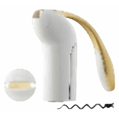 Rabbit - White/Gold Vertical Corkscrew