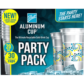 Ball Aluminum Cup 20oz 30ct Party Pack