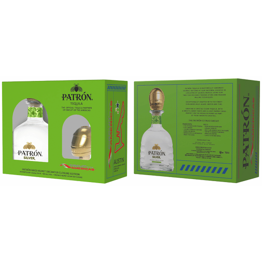 Patron Silver Tequila with F1 Helmet Closure Gift Set