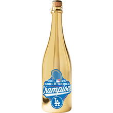 Los Angeles Dodgers 2025 World Series Champions Metallic Gold Bubbly