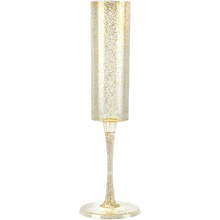 Gold Glitter Champagne Flutes 6oz - 6pk