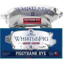 WhistlePig 10 Year Piggybank Rye White & Blue