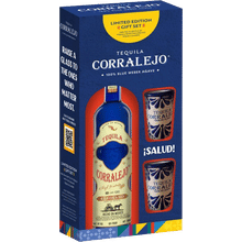 Corralejo Reposado Tequila with 2 Ceramic Shot Glasses