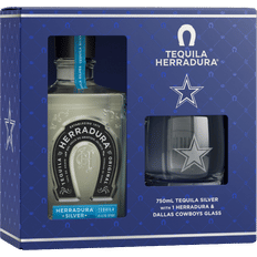 Herradura Blanco Tequila with Dallas Cowboys Glass