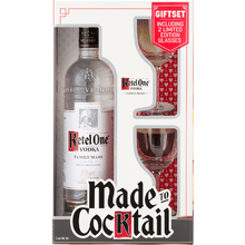 Ketel One with 2 Nick & Nora Cocktail Glasses