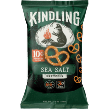 Kindling Snacks Pretzels Protein Sea Salt