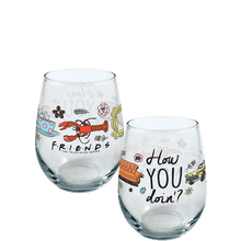 Friends - How You Doin Wine Glass