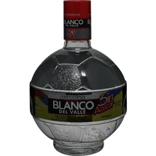 Blanco de Valle Aguardiente Sin Azucar Soccer Ball Bottle