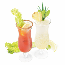 Final Touch Hurricane Cocktail Glass  Set of 2