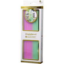 Assorted Compostable Straws - 100pk
