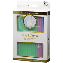 Assorted Cocktail Compostable Straws - 100pk