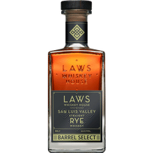 Laws San Luis Valley Straight Rye Whiskey Barrel Select