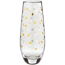 Stemless Champagne Flute - Dots