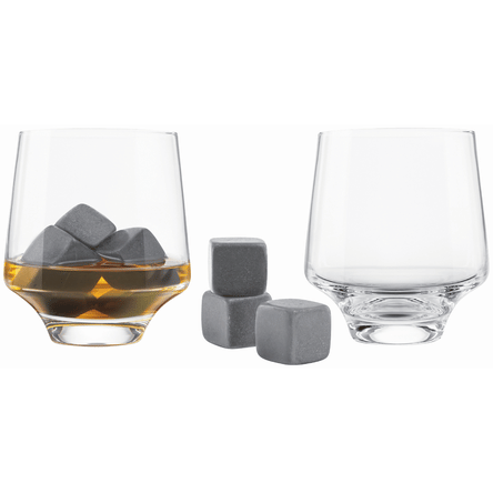Final Touch Chilling Stone Rocks Glass Set - 8 Piece Set