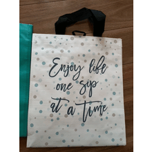 Reusable 6 Bottle Bag - Drink Interesting/Enjoy Life