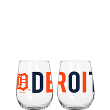 Detroit Tigers - 16oz Stemless Wine Glass