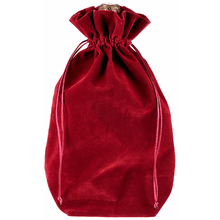 Premium Velvet Bottle Bag - Bordeaux