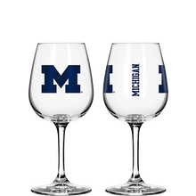 University of Michigan - 12oz Stemmed Wine Glass