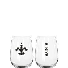 New Orleans Saints - 16oz Stemless Wine Glass
