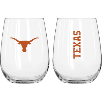 University of Texas - 16oz Stemless Wine Glass