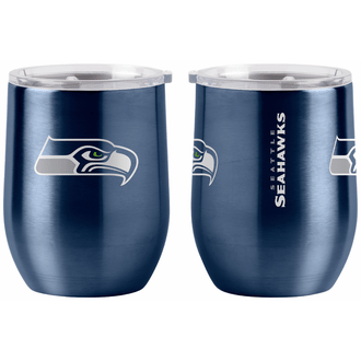 Seattle Seahawks - 16oz Stainless Stemless Wine Glass