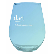 Stemless Wine - Dad Definition